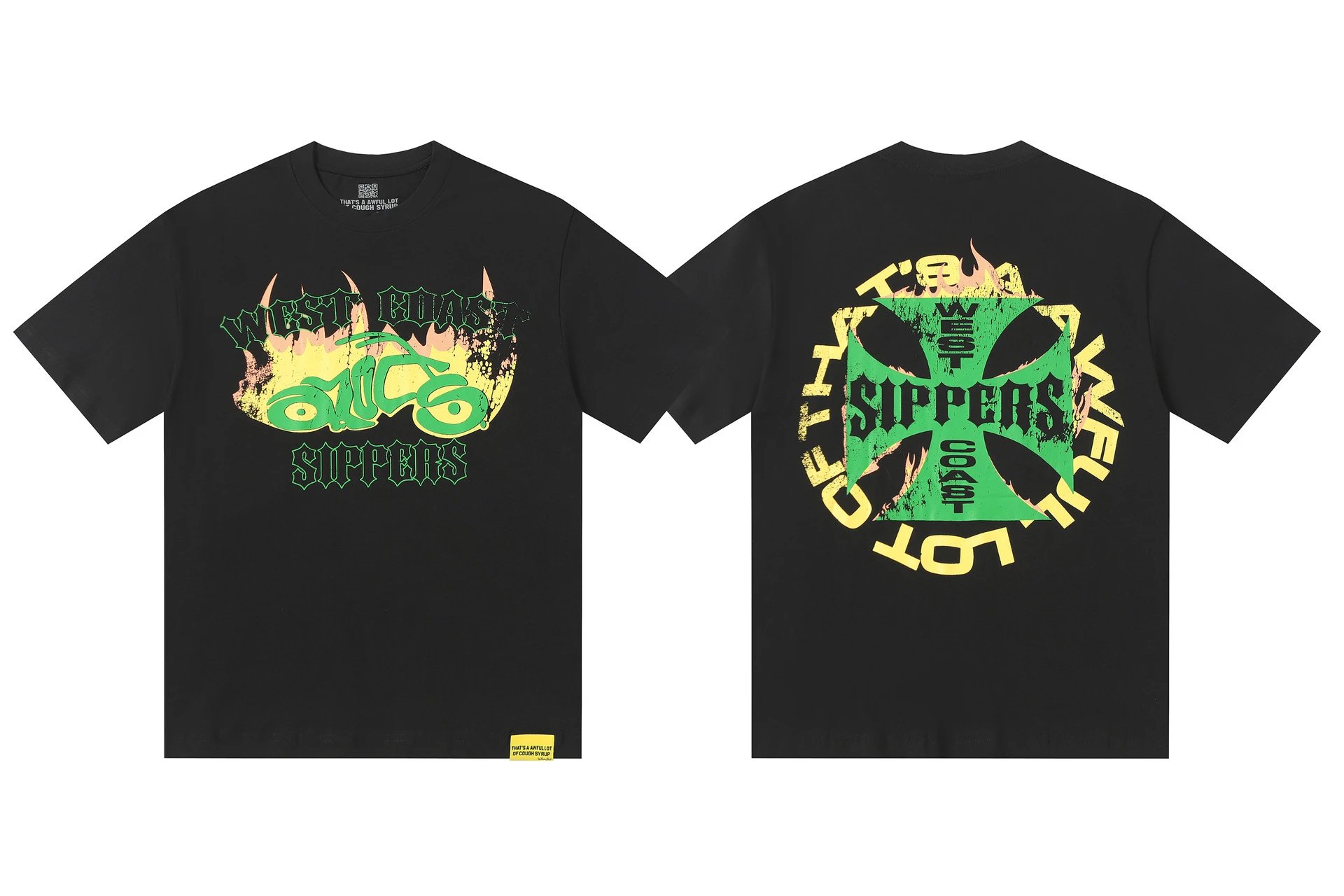That's a Awful Lot of Cough Syrup T-Shirts Graphic-print short-sleeve T-shirt — 245 black