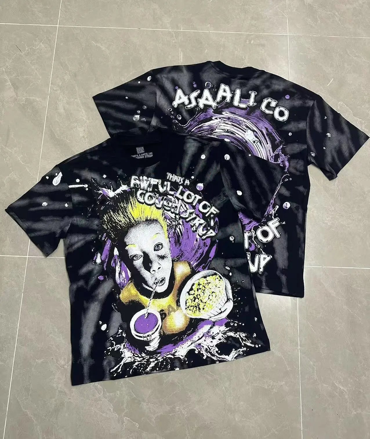 That's a Awful Lot of Cough Syrup T-Shirts Graphic-print short-sleeve T-shirt — 231 black