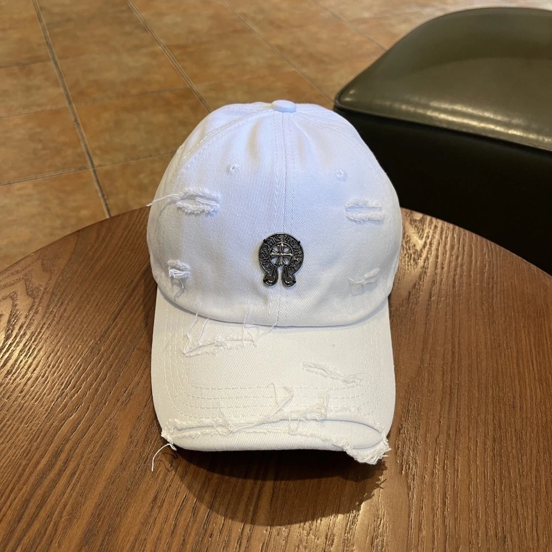 Design Distressed Flower Embroidery Baseball Cap Beige - 33