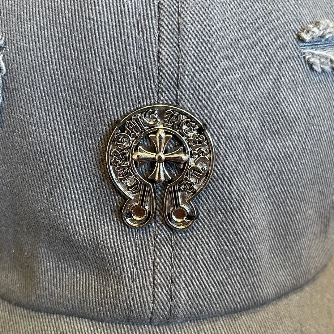 Design Distressed Flower Embroidery Baseball Cap Beige - 36