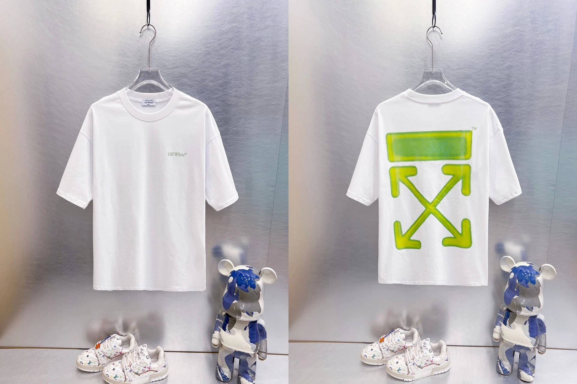 Off-White T-Shirts Oversized graphic-print short-sleeve — 9277 white
