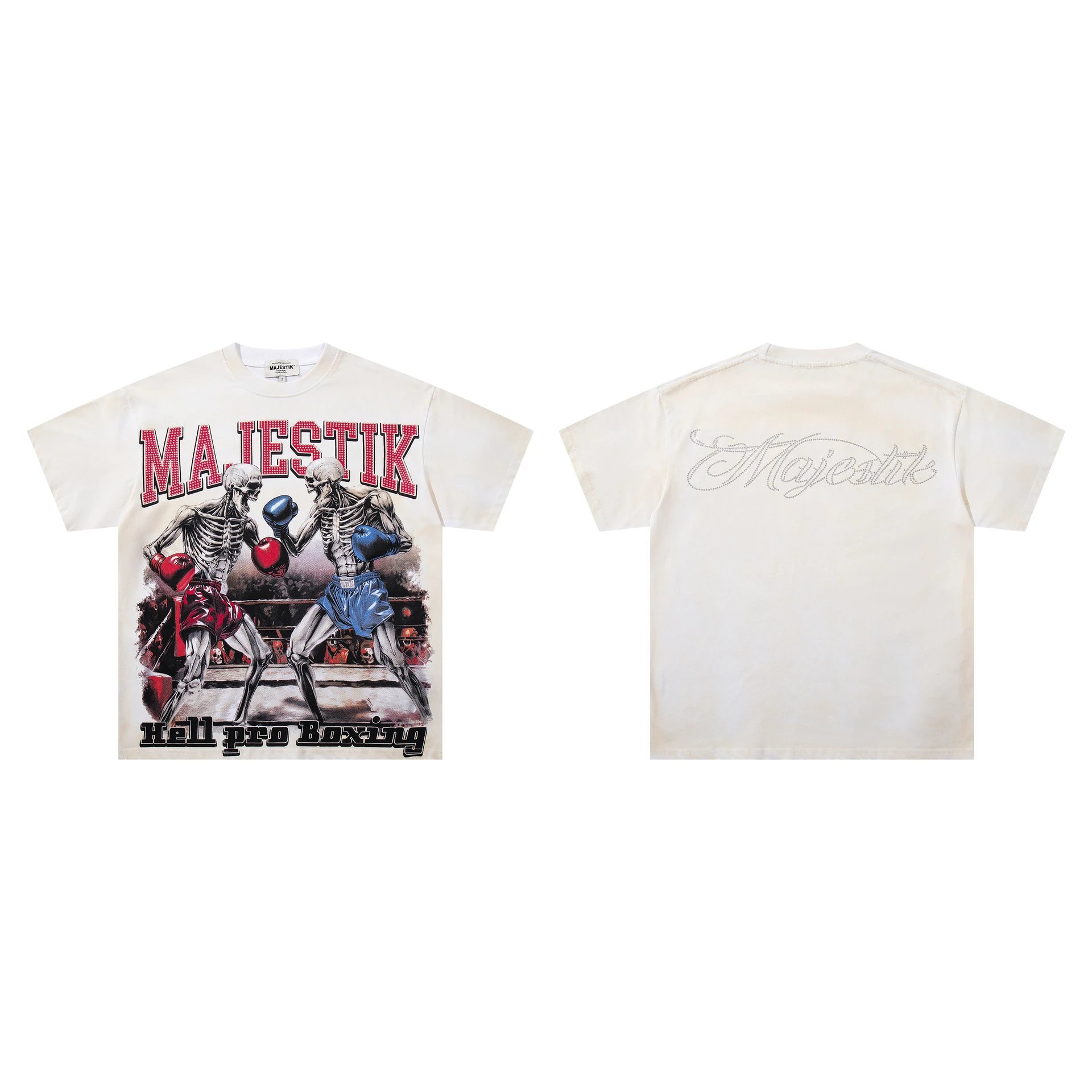 Majestik T-Shirts Graphic short-sleeve T-shirt — M 2613 white