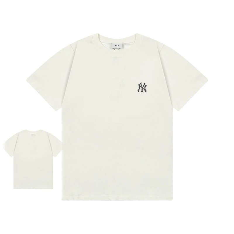MLB T-Shirts New York Yankees Logo — 953 Cream (Classic Small-Label Embroidery)