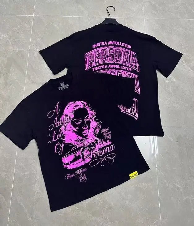 That's a Awful Lot of Cough Syrup T-Shirts Short-Sleeve Graphic Print — 216 Black purple