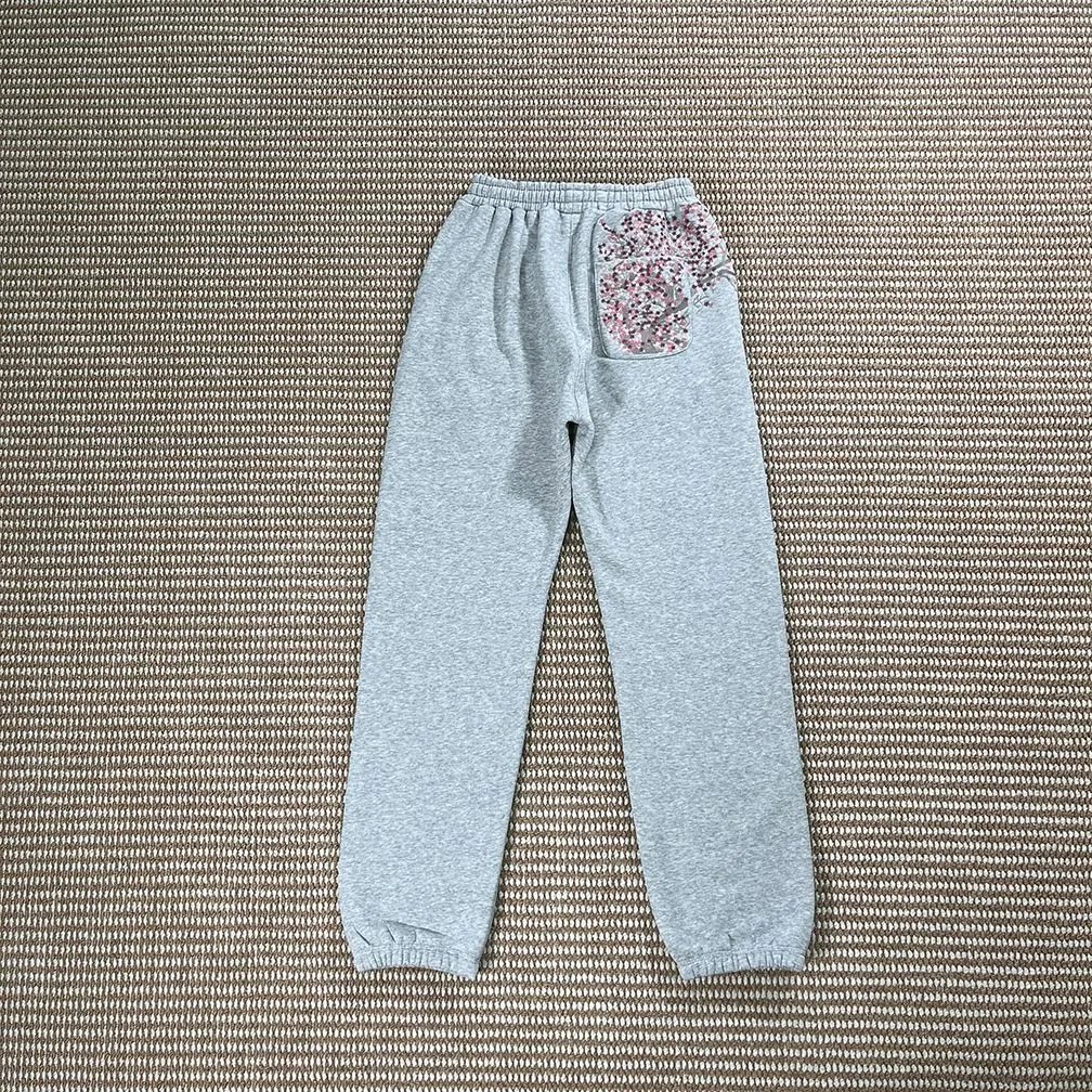 Unbranded Hoodies & Sweatshirts Embroidered Floral — Cherry Blossom / Grey Sweatpants