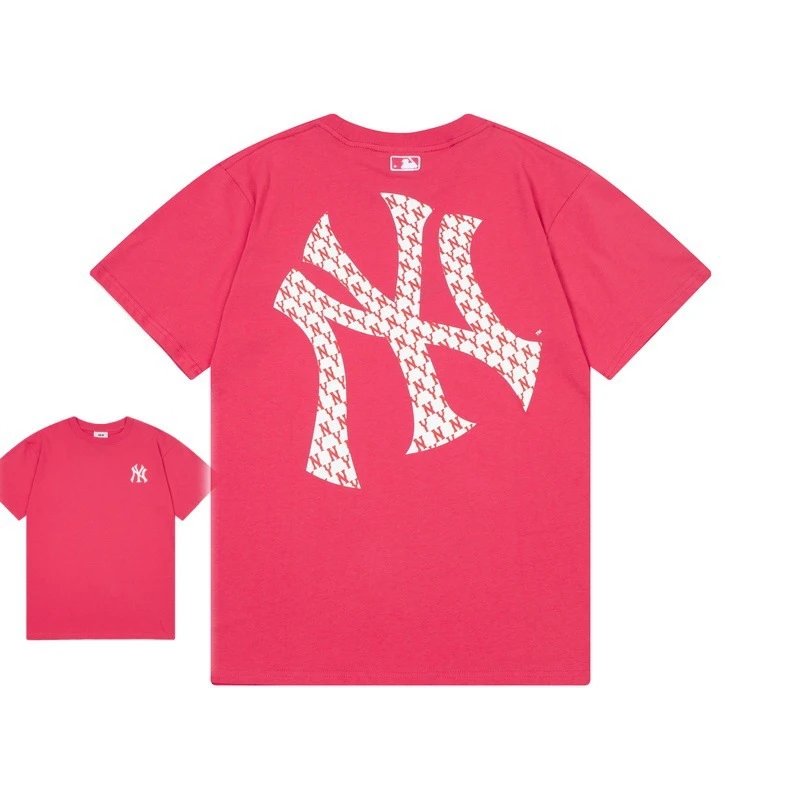 MLB T-Shirts New York Yankees Logo — 910 Rose Red (Front-Label Embroidery)
