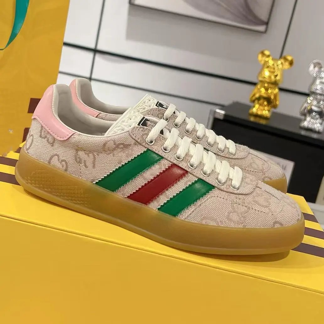 Adidas Sneakers Gucci x Gazelle low-top three-stripe — Style 15