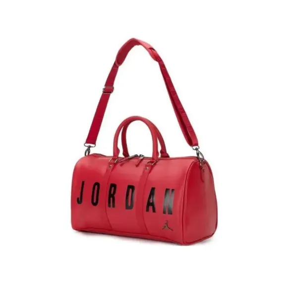 Air Jordan Duffle Bag Black Leather Travel Bag - 3