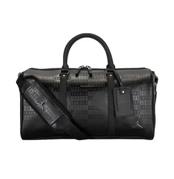 Air Jordan Duffle Bag Black Leather Travel Bag - 20