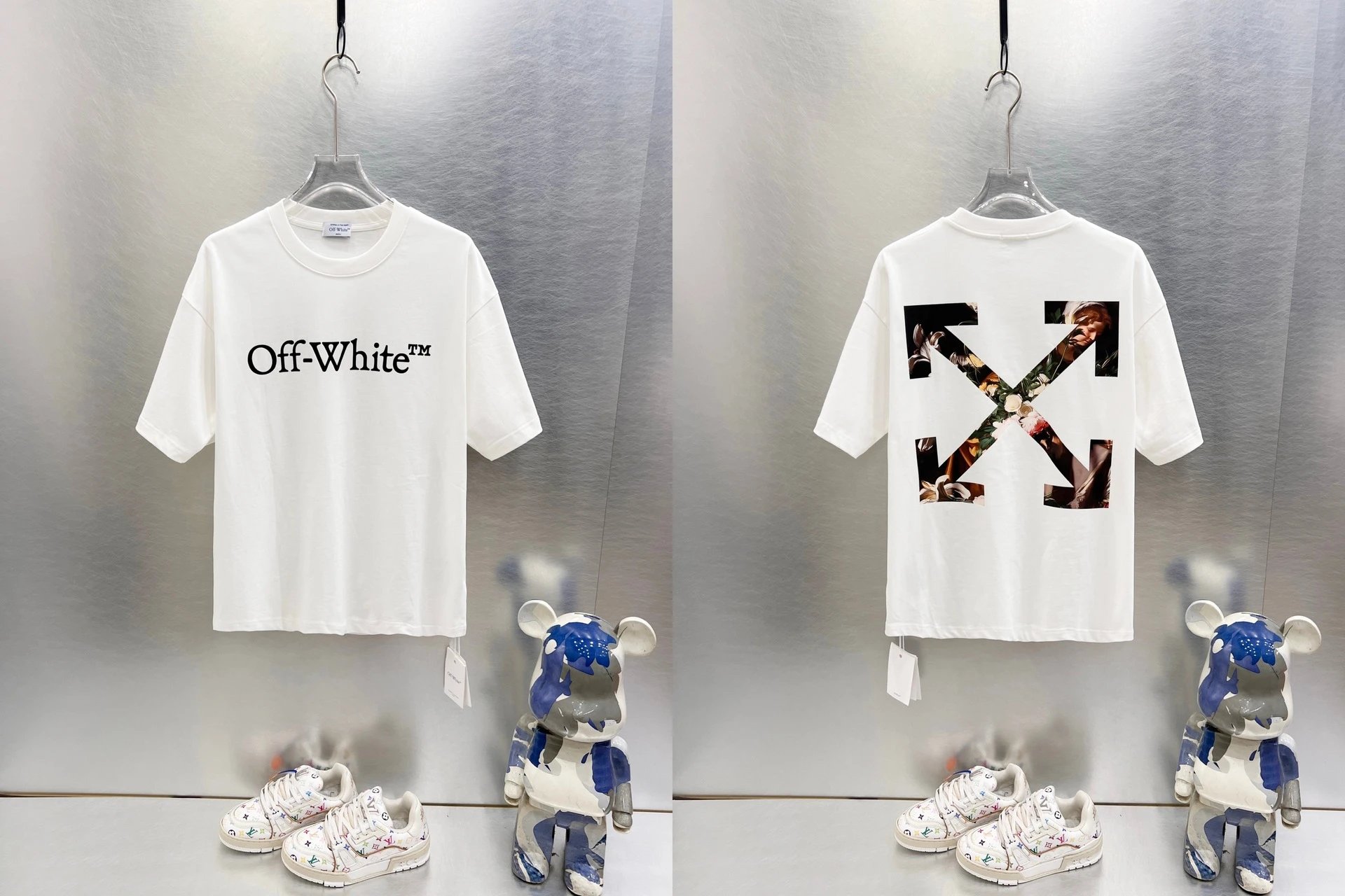 Off-White T-Shirts Graphic-print crew-neck — 9613 white
