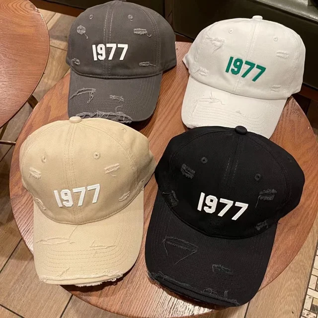 Essentials Hats Distressed Logo Baseball Cap product detail image 18
