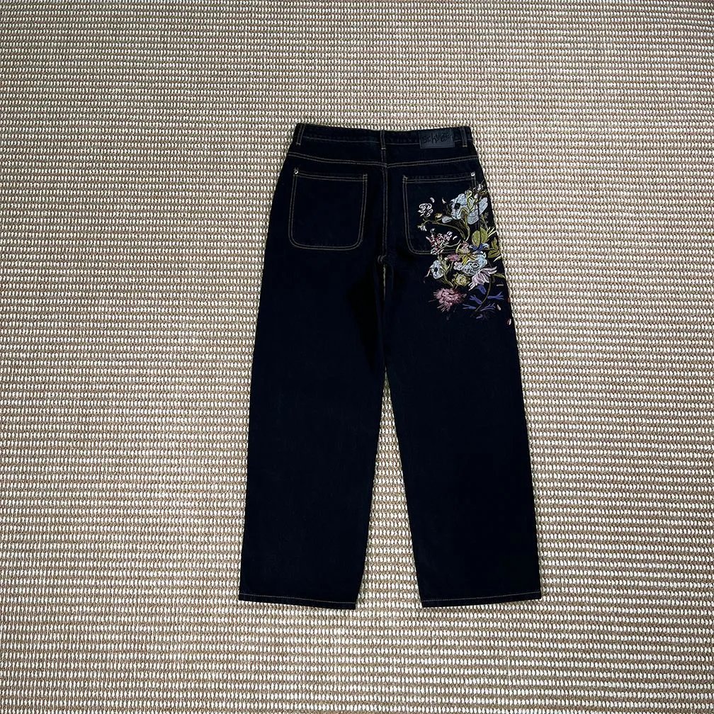 Unbranded Hoodies & Sweatshirts Embroidered Floral — Flowers Trousers