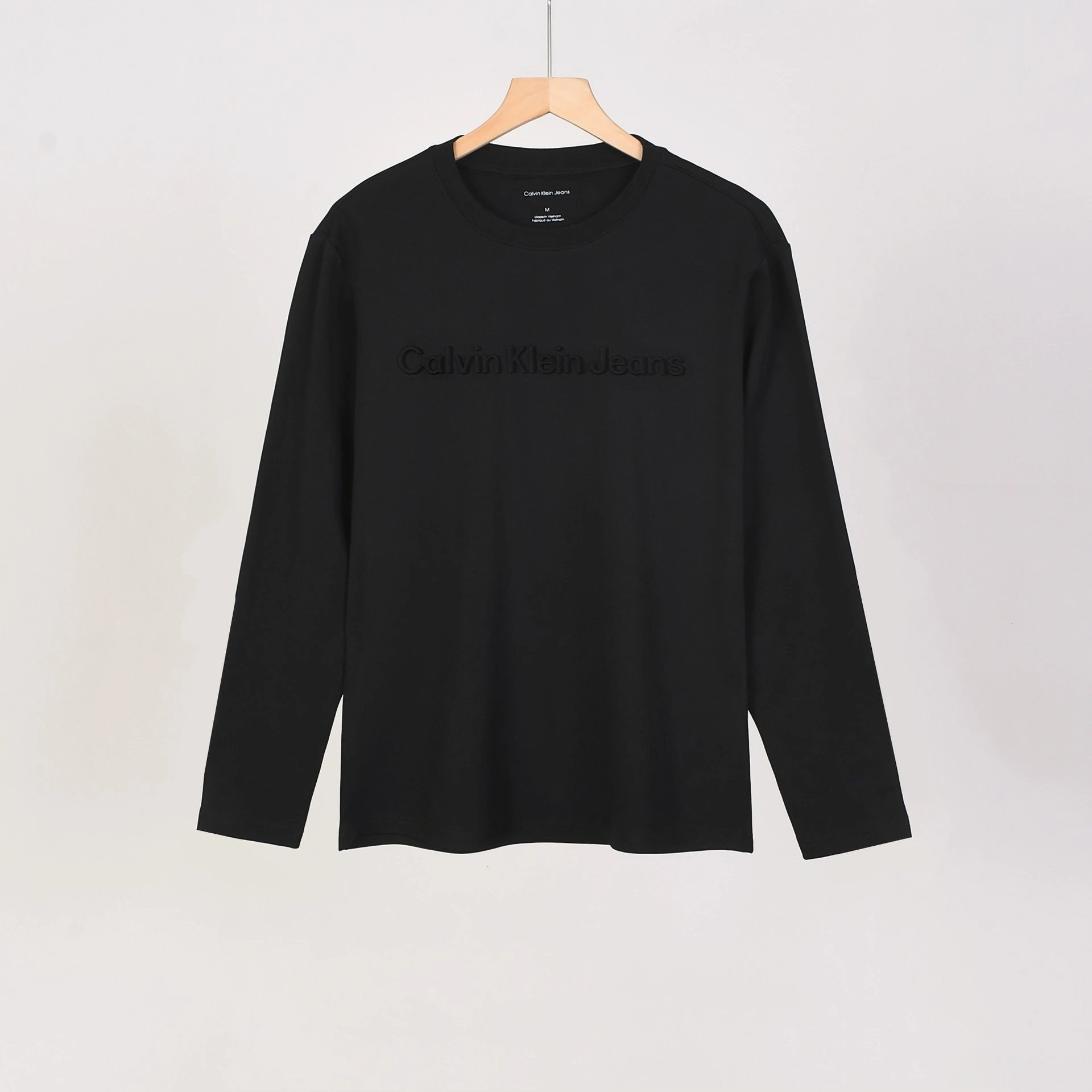 Polo Ralph Lauren T-Shirts Long-Sleeve Crew-Neck Embroidered Logo — 1512 Black