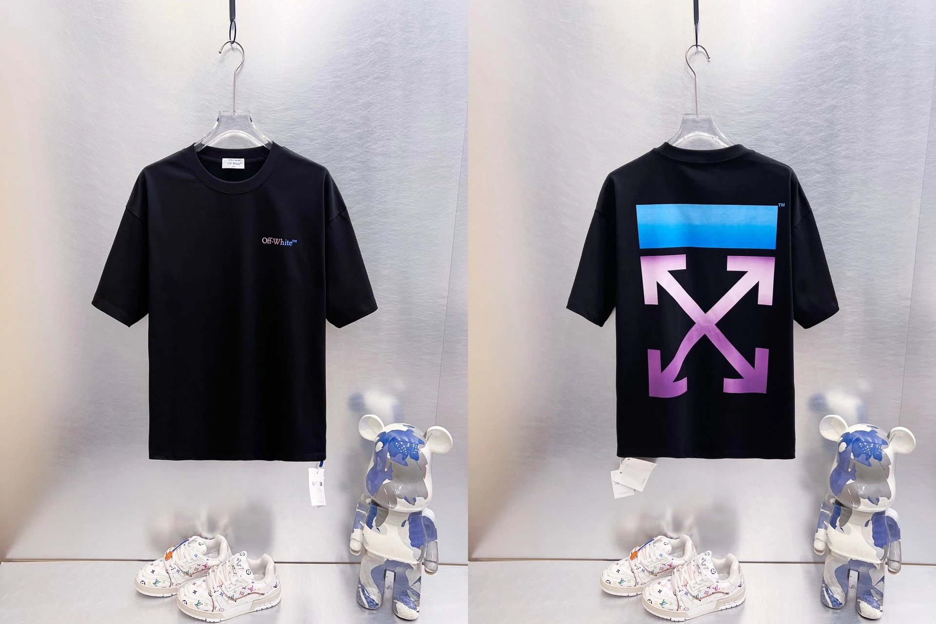 Off-White T-Shirts Oversized graphic-print short-sleeve — 9286 Black