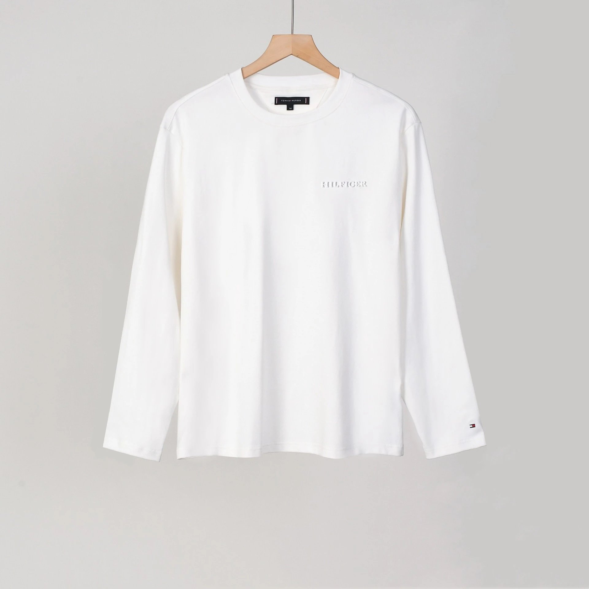 Polo Ralph Lauren T-Shirts Long-Sleeve Crew-Neck Embroidered Logo — 1513 white