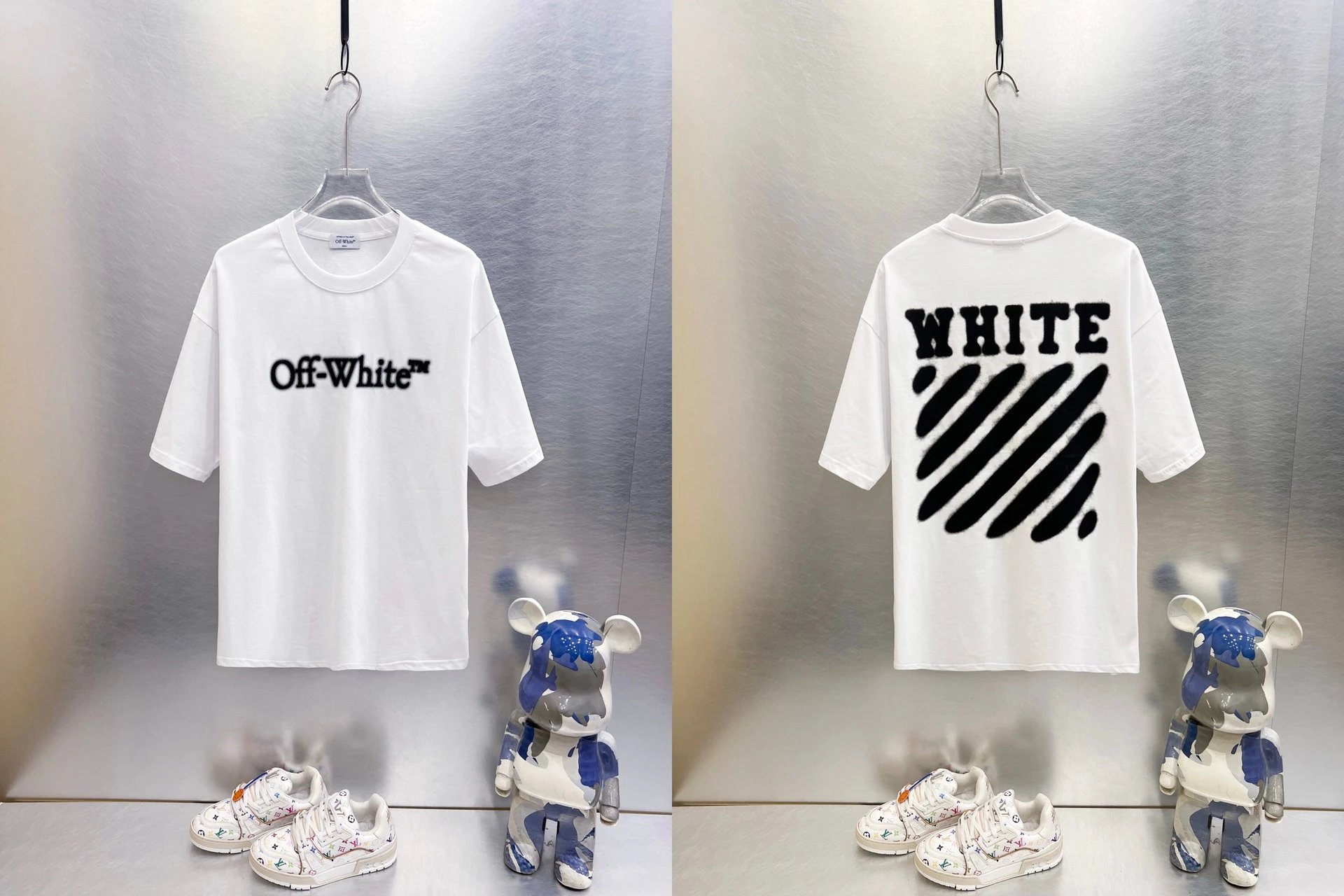 Off-White T-Shirts Oversized graphic-print short-sleeve — 9279 white