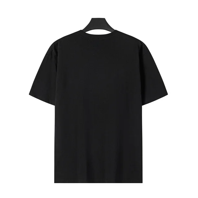 Prada T-Shirts Crew-neck T-shirt with triangular logo plaque product detail image 46