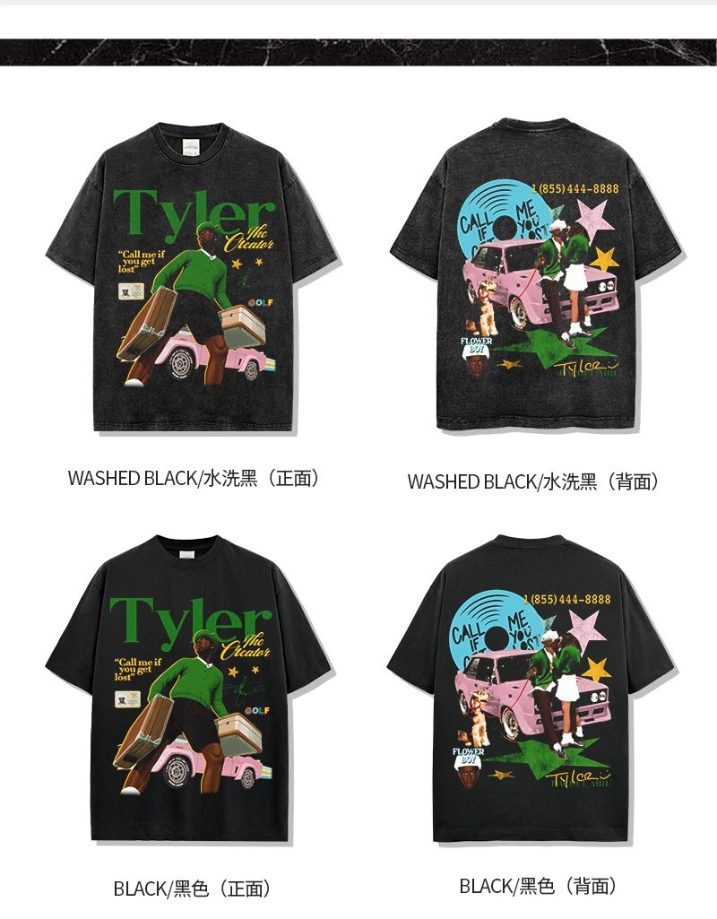 Cactus Jack GOLF Wang Tyler The Creator 'Call Me If You Get Lost' Long Sleeve T-Shirt Black T-Shirts - 7