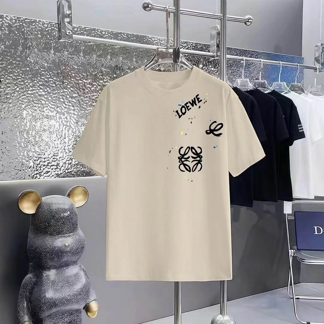 Loewe T-Shirts Short-Sleeve Anagram Logo T-Shirt — 02-3