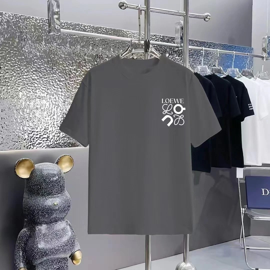 Loewe T-Shirts Short-Sleeve Anagram Logo T-Shirt — 05-5