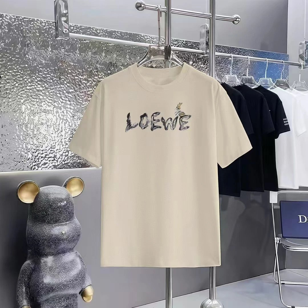 Loewe T-Shirts Short-Sleeve Anagram Logo T-Shirt — 07-3