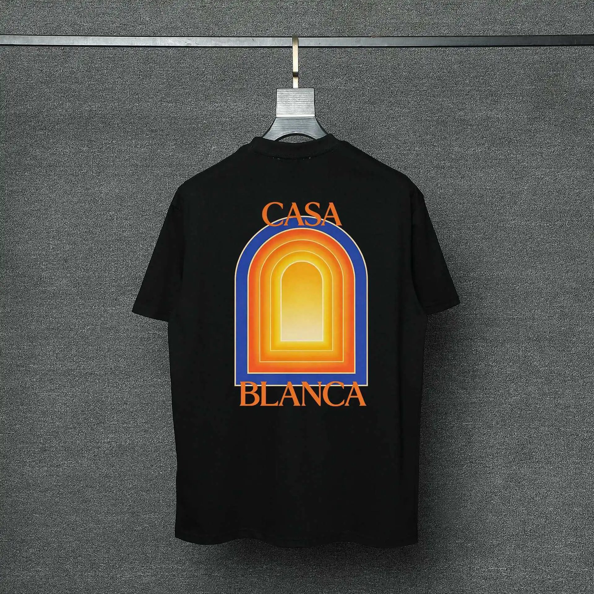 Casablanca T-Shirts Short-Sleeve Logo Patch T-Shirt — 017 Black