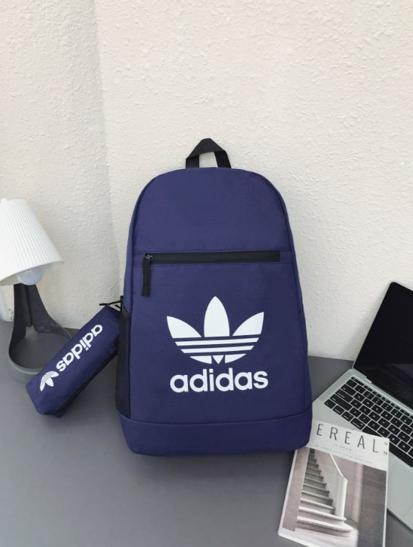 Adidas Backpacks Three-Stripe Trefoil Backpack — 2676-3 blue