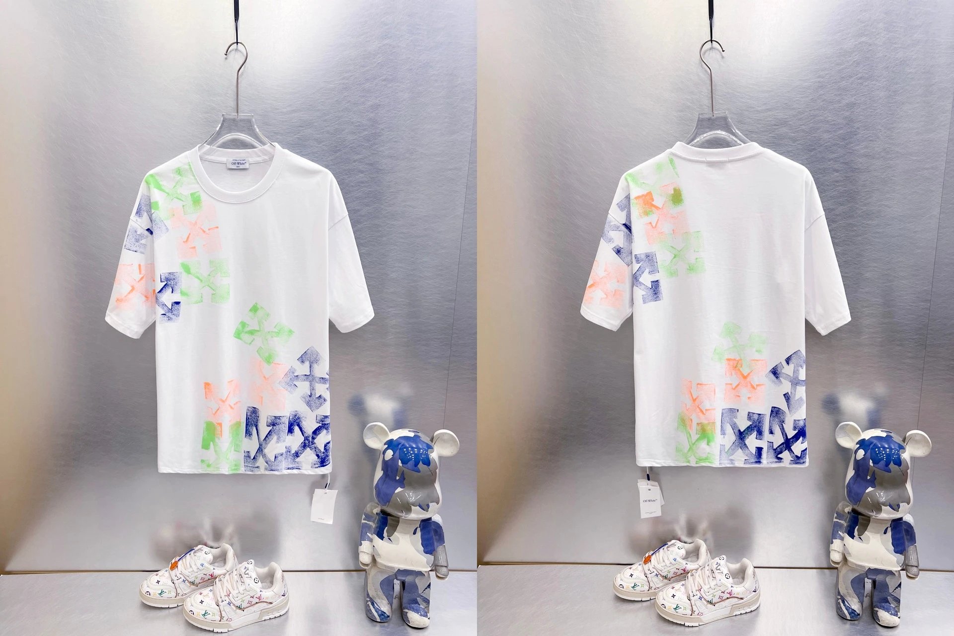 Off-White T-Shirts Oversized graphic-print short-sleeve — 9001 white