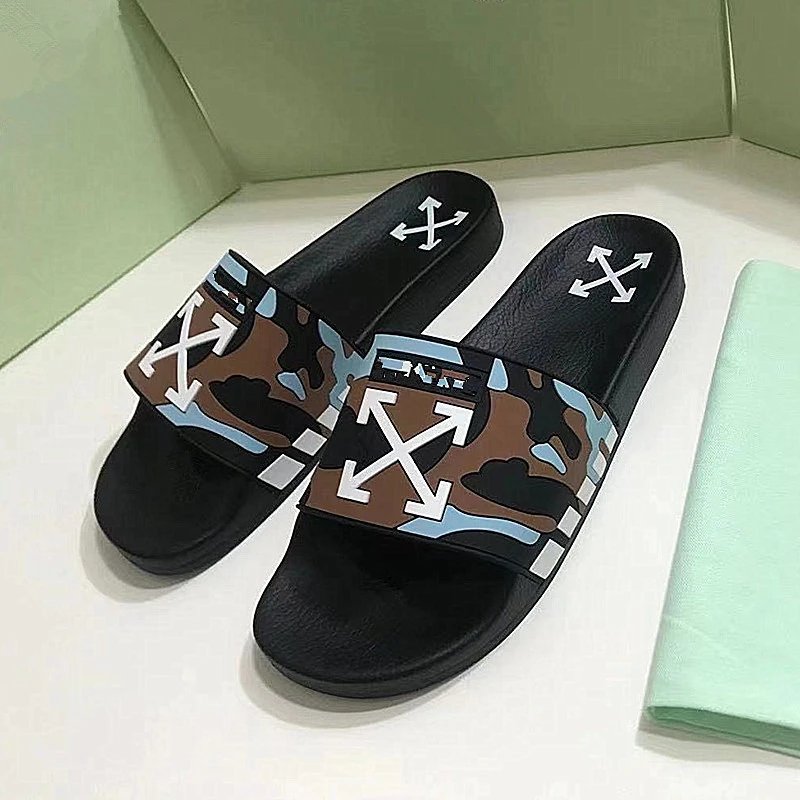 Off-White Industrial Belt Slide Sandals Black/Yellow - 29