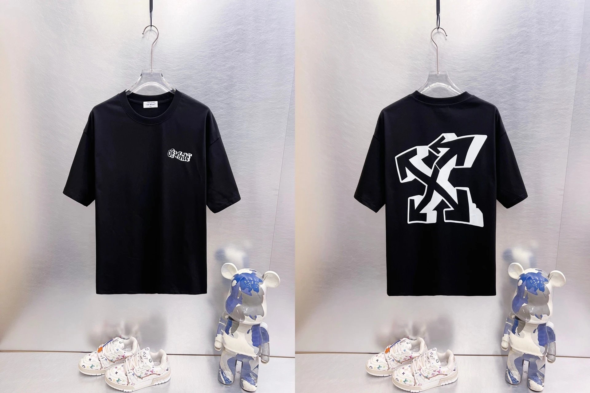 Off-White T-Shirts Oversized graphic-print short-sleeve — 9278 black