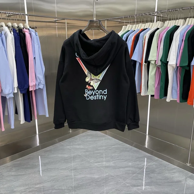Casablanca Matching Sets Hooded sweatshirt and wide-leg sweatpants set with graphic print product detail image 3