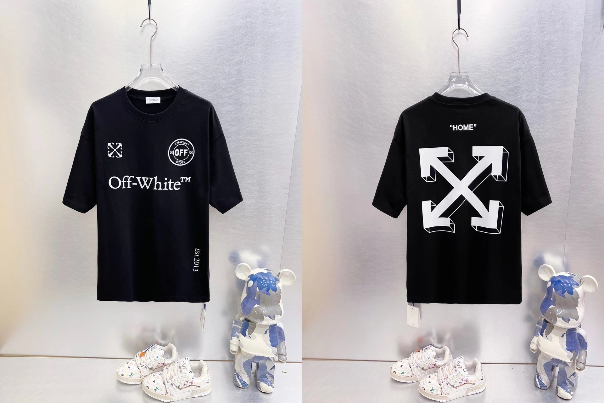 Off-White T-Shirts Oversized graphic-print short-sleeve — 9290 Black