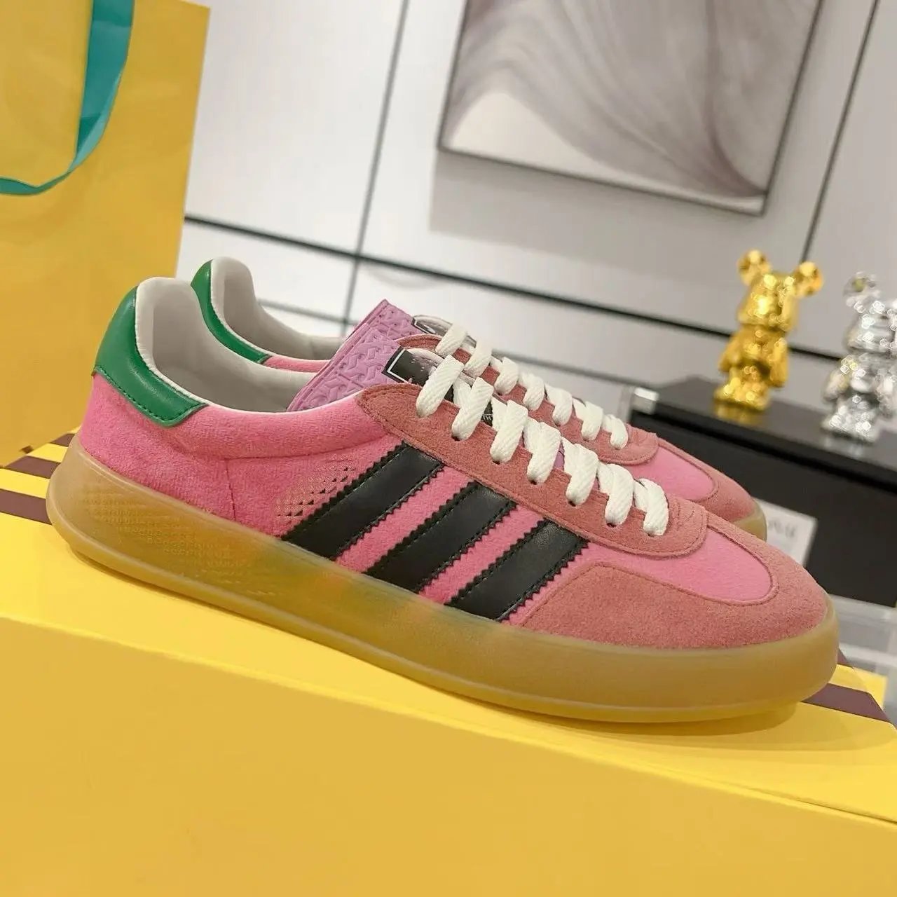 Adidas Sneakers Gucci x Gazelle low-top three-stripe — Style 17