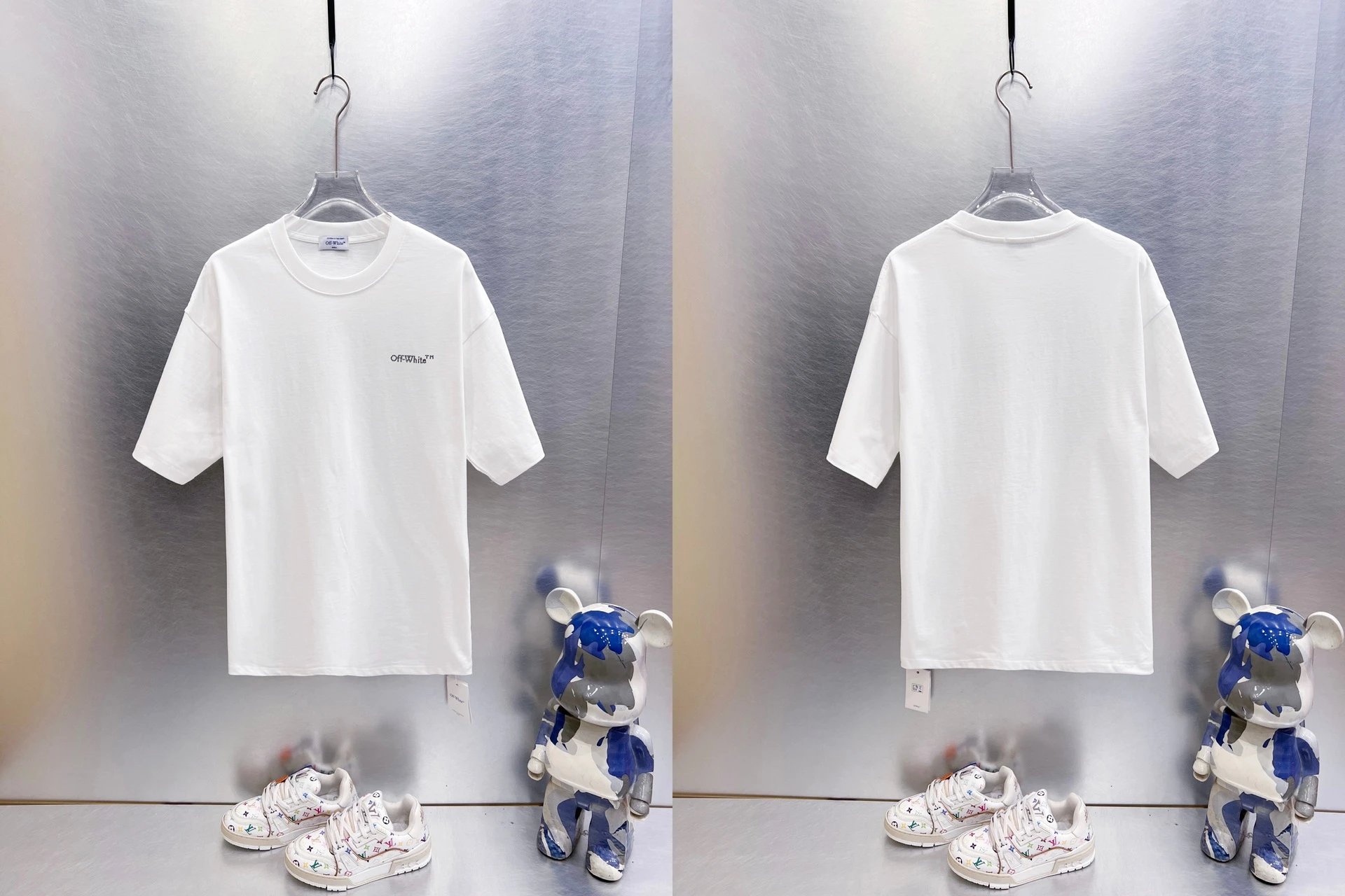 Off-White T-Shirts Oversized graphic-print short-sleeve — 9291 white