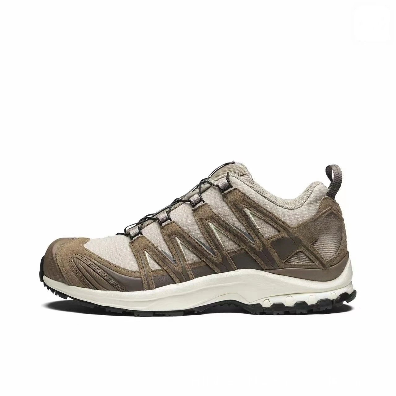 Salomon Multiple trail shoe designs — 3D feather gray