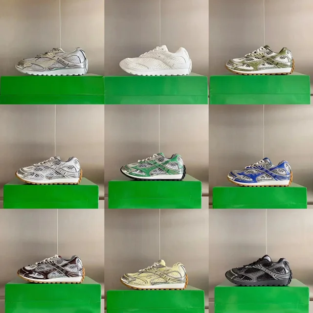 Unbranded Sneakers Mesh-panel low-top with metallic overlays product detail image 1