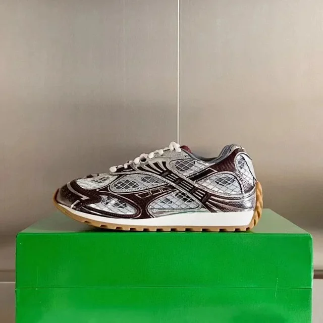 Unbranded Sneakers Mesh-panel low-top with metallic overlays product detail image 8