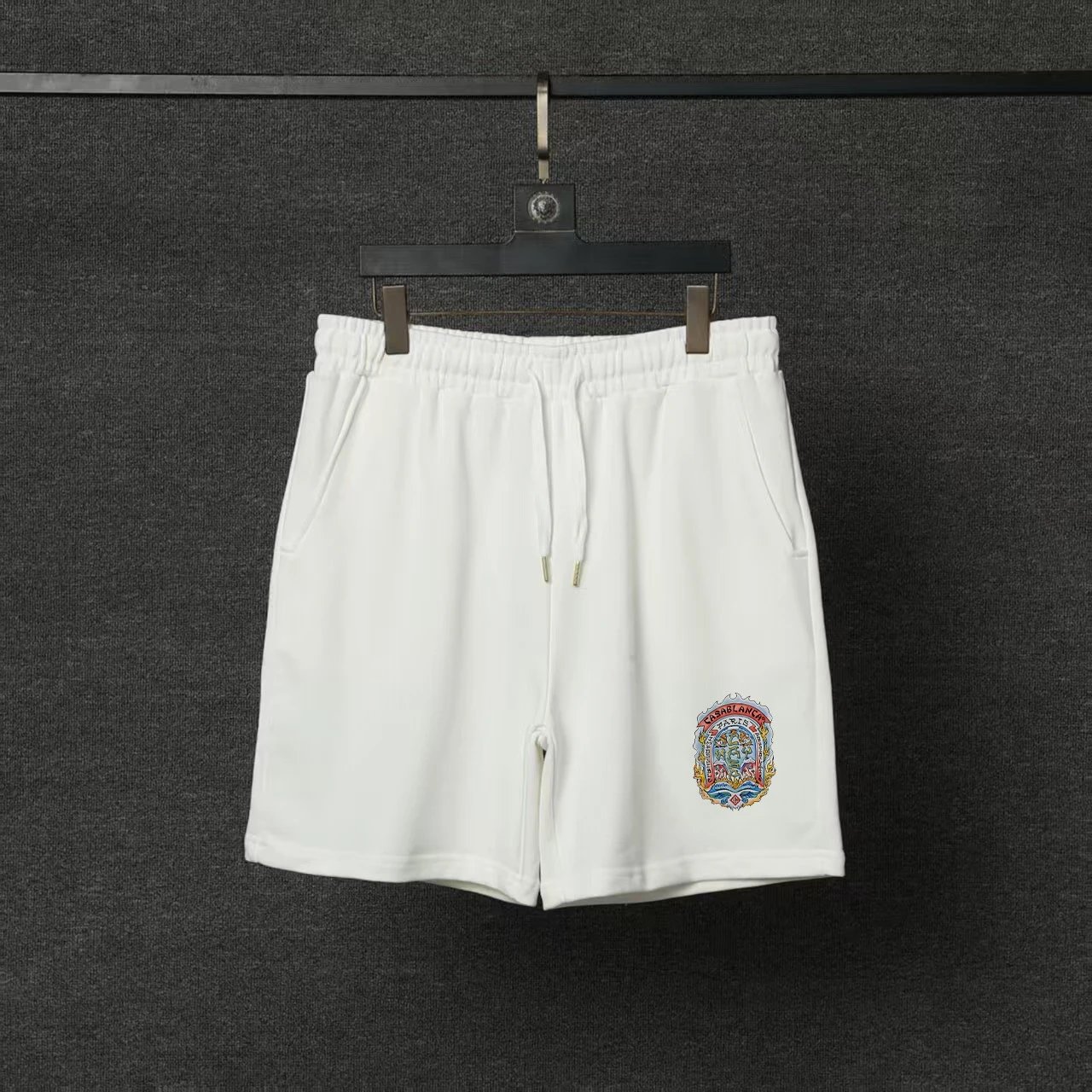 Casablanca T-Shirts Short-Sleeve Logo Patch T-Shirt — 23 white