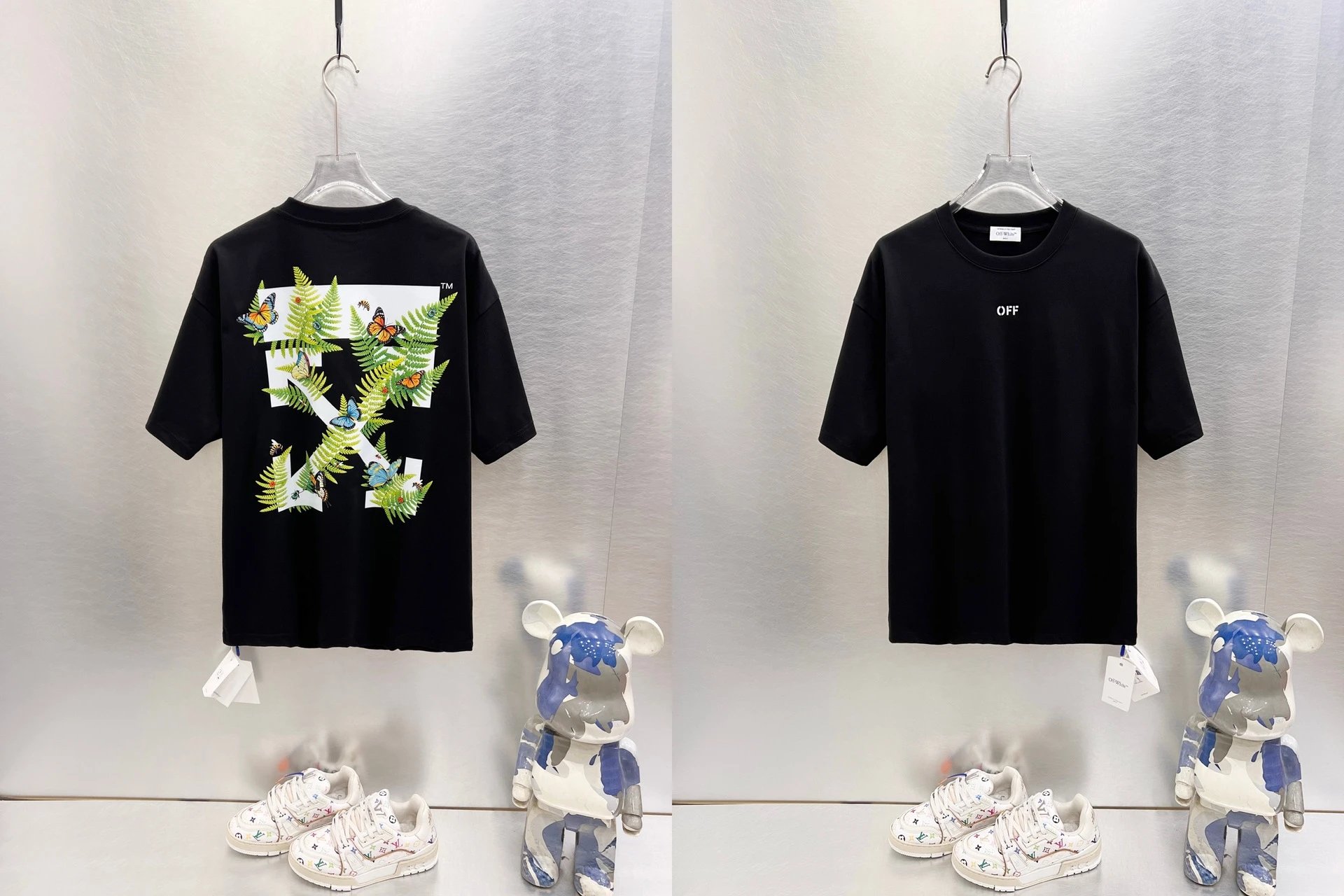 Off-White T-Shirts Graphic-print crew-neck — 9609 black