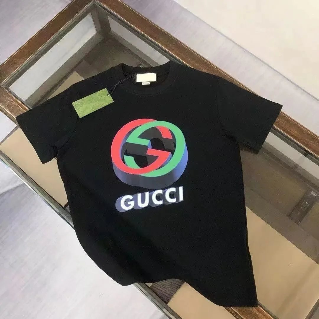 Gucci T-Shirts Logo Graphic — 16 black