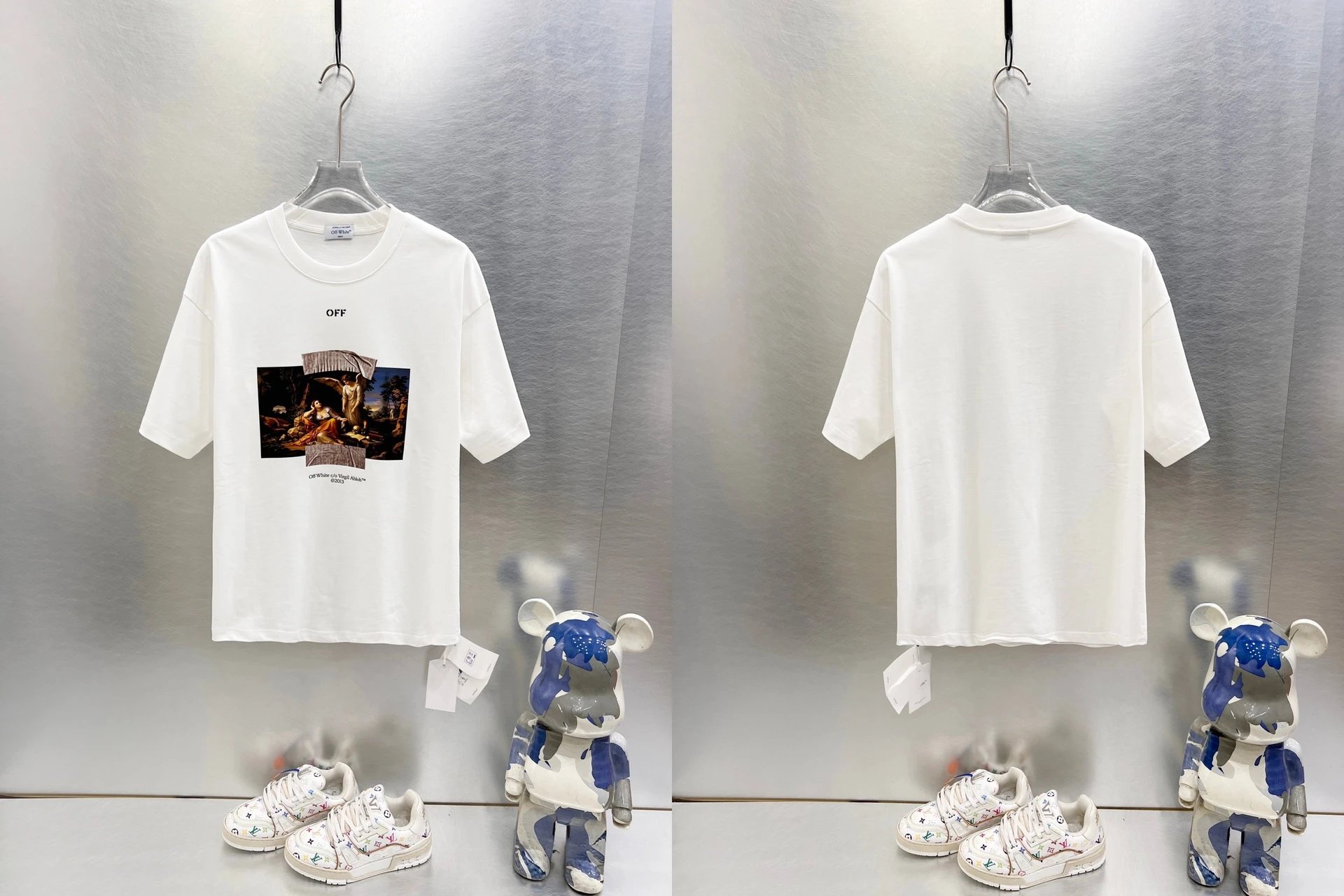 Off-White T-Shirts Graphic-print crew-neck — 9611 white