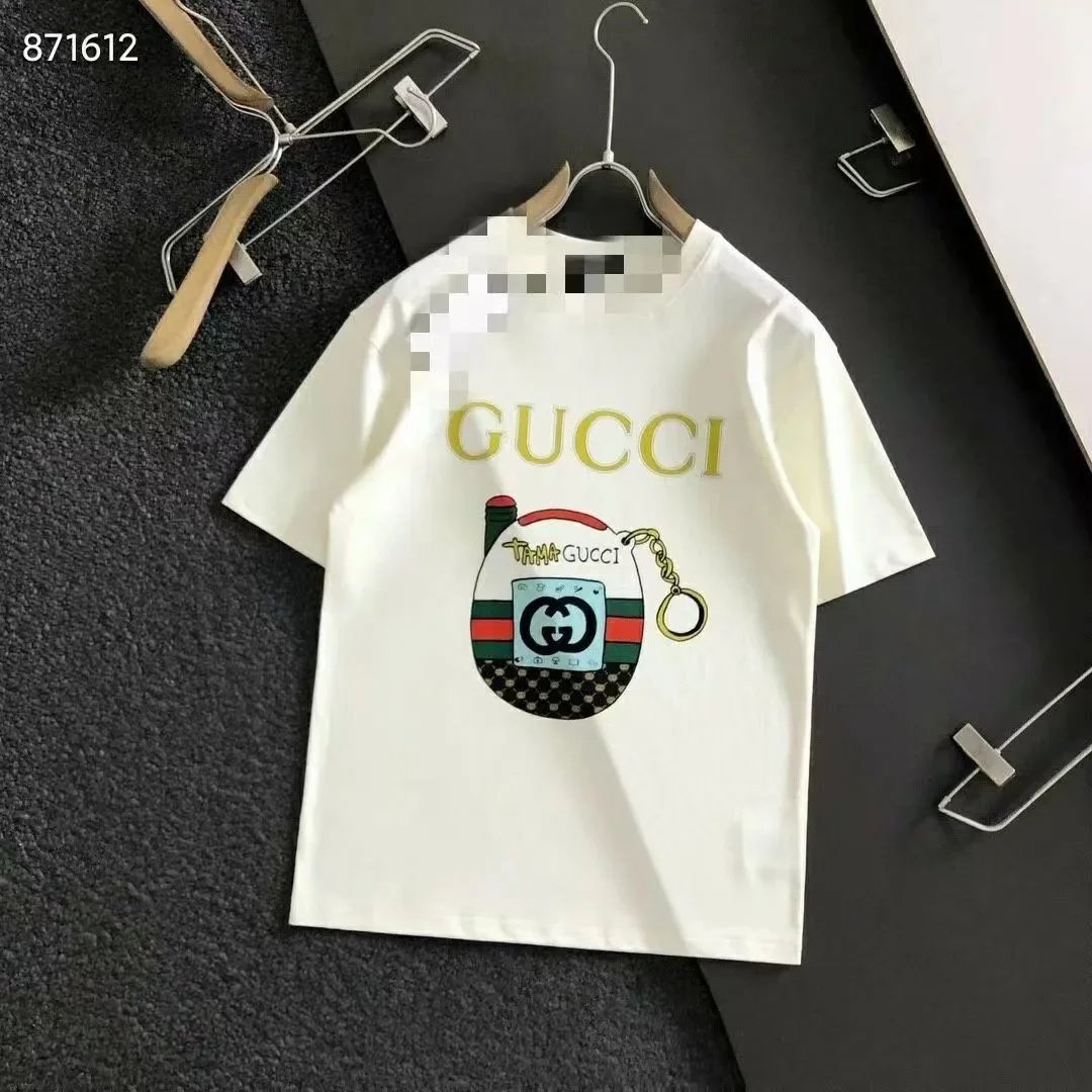 Gucci T-Shirts Logo Graphic — 18 white