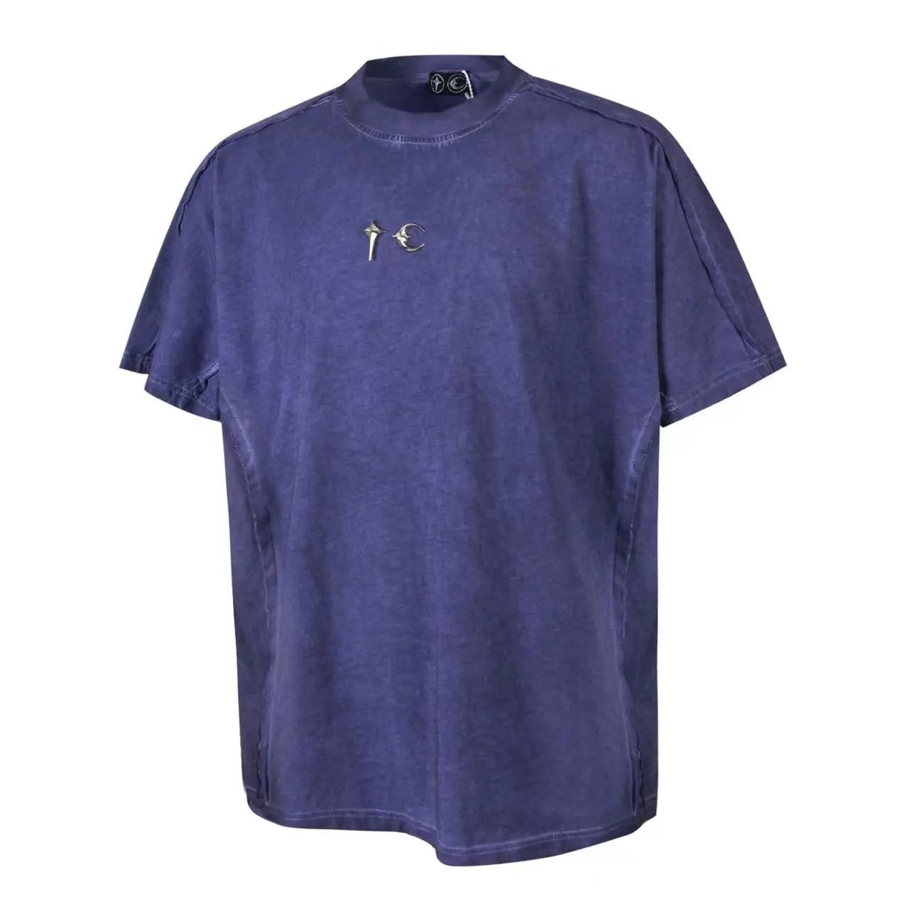 Unbranded T-Shirts Star and crescent moon graphic — Blue