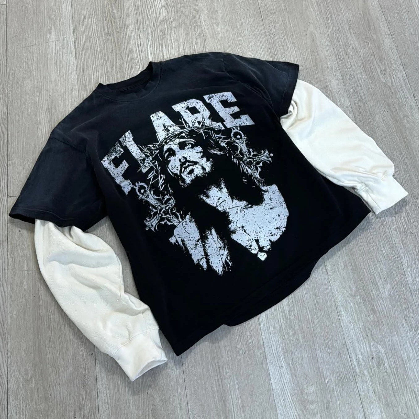 Design Aesthete The Take Over Camo Cropped Sweatshirt Hoodie - 3