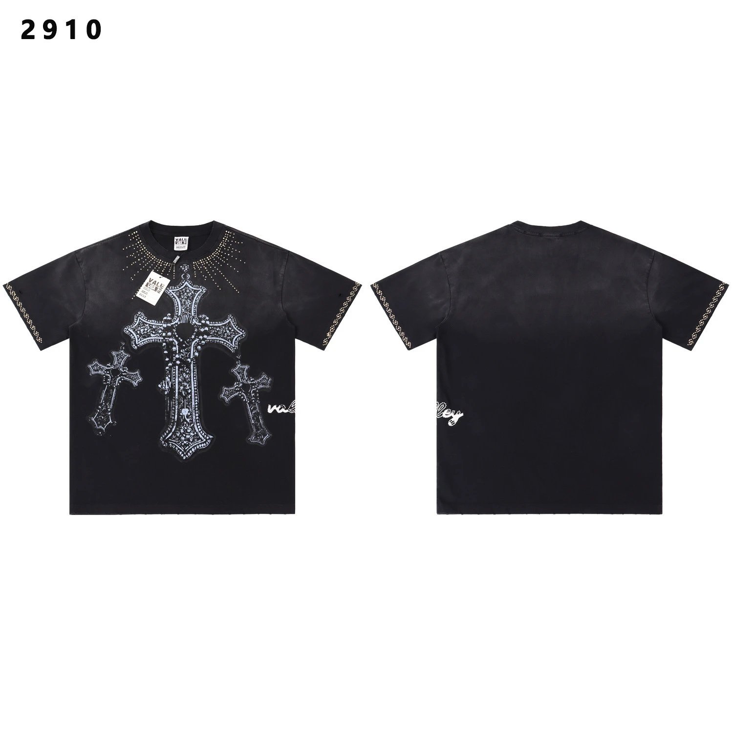 Rivington Roi Rebis T-Shirts Washed Graphic Print — 2910 black