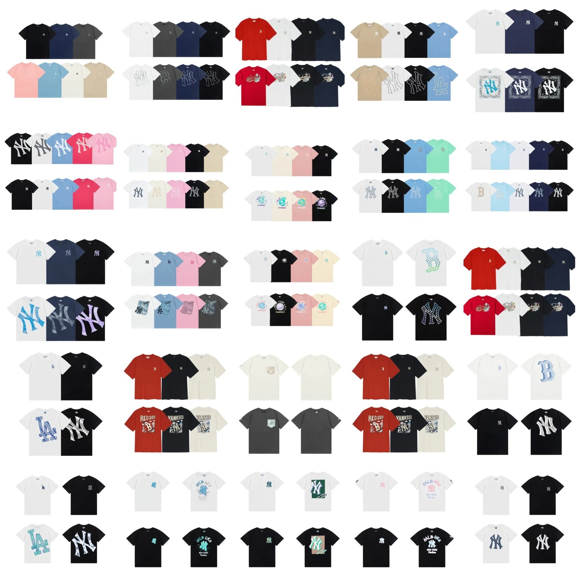 MLB T-Shirts Baseball Team Logo Short-Sleeve T-Shirt image 2