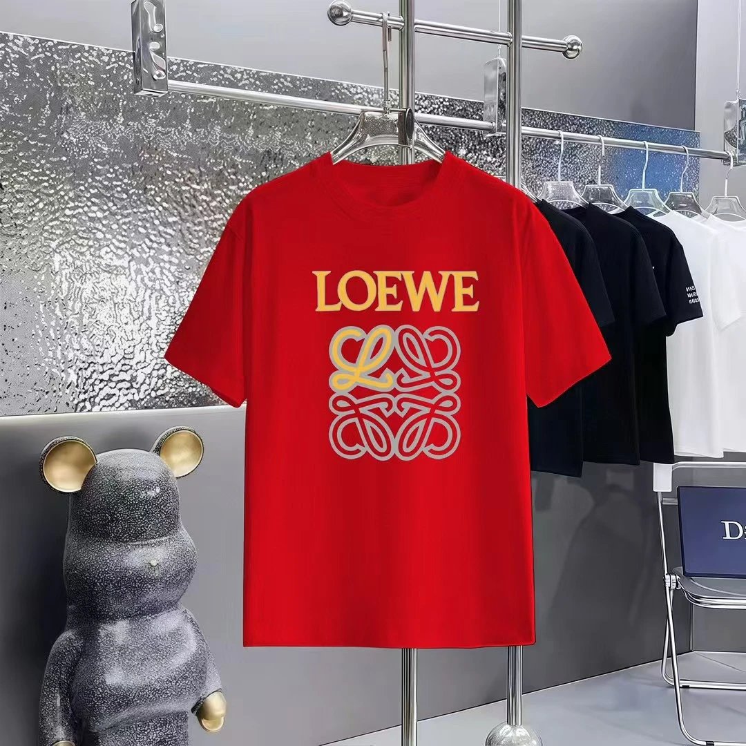 Loewe T-Shirts Short-Sleeve Anagram Logo T-Shirt — 04-4