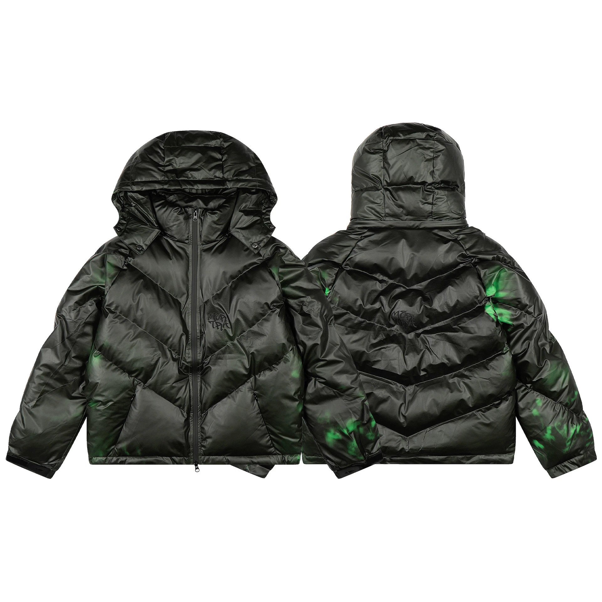 M&T Jackets Hooded zip-up embroidered jacket image 6