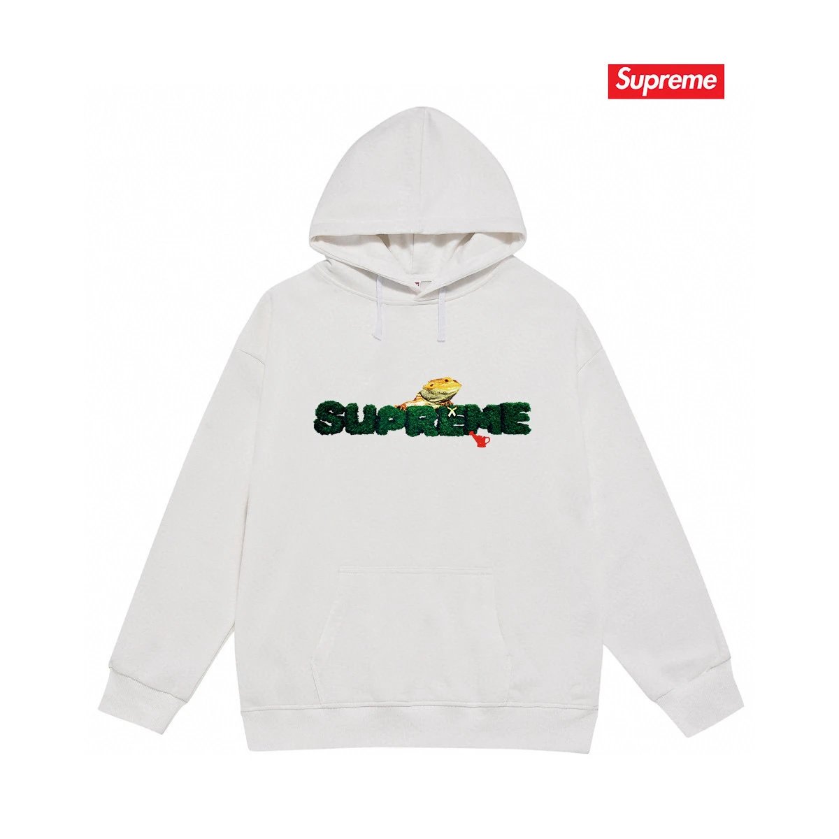 Supreme Hoodies & Sweatshirts Graphic Print Pullover Hoodie — S 2041 white