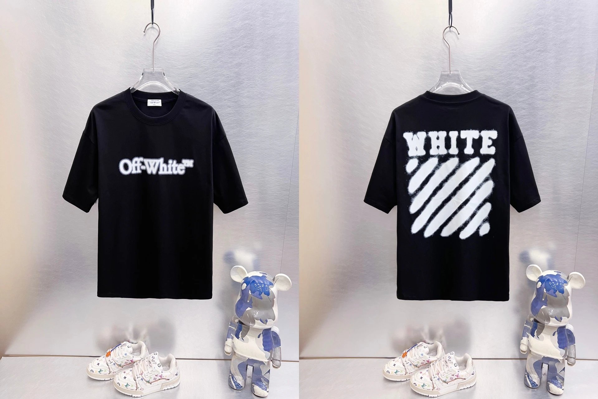 Off-White T-Shirts Oversized graphic-print short-sleeve — 9279 Black